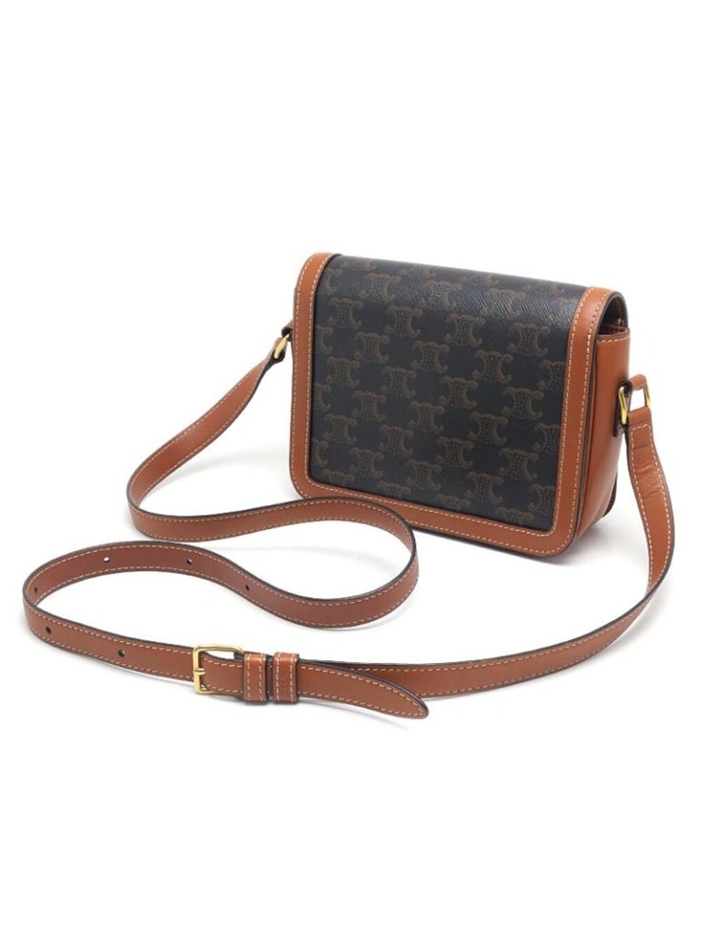 Celine Teen Triomphe Shoulder Bag with - Picture 3 of 10